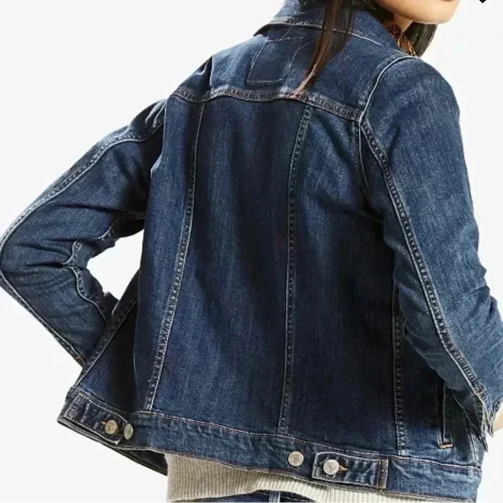 Levi’s Traditional Blue Jean Denim Jacket Red Tab Small - Picture 2 of 13